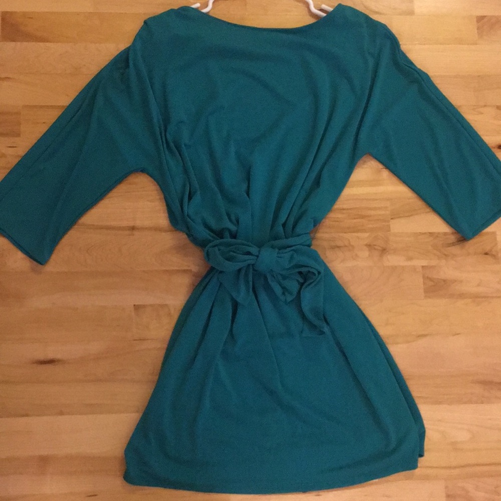 Ann Taylor turquoise jersey dress